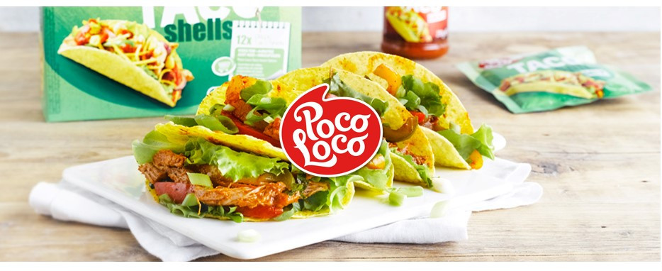 Poco Loco tacos and logo