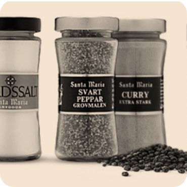 Santa Maria spice jars