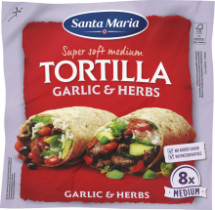 Santa Maria Tortilla Garlic & Herbs 8-pack